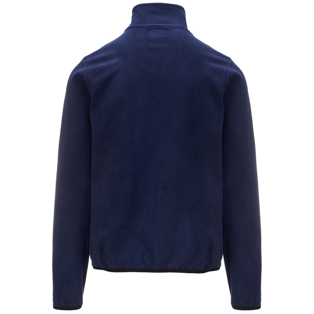 Fleece Man LOGO VAURION SLIM Jacket BLUE MARINE Dressed Side (jpg Rgb)		