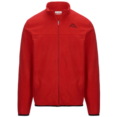 Fleece Man LOGO VAURION SLIM Jacket RED CHINESE Photo (jpg Rgb)			