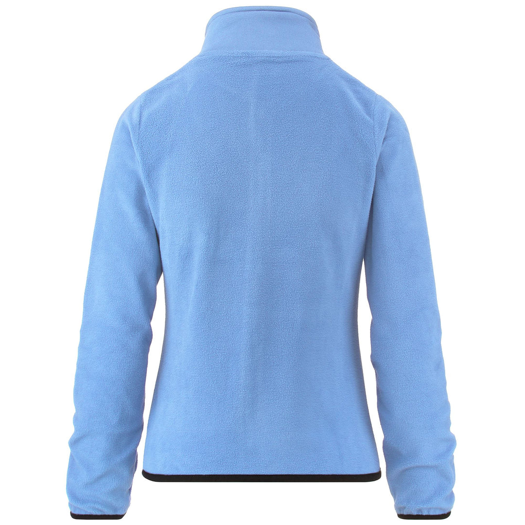 Fleece Woman LOGO VAVAUX SLIM Jacket BLUE DUSK Dressed Side (jpg Rgb)		