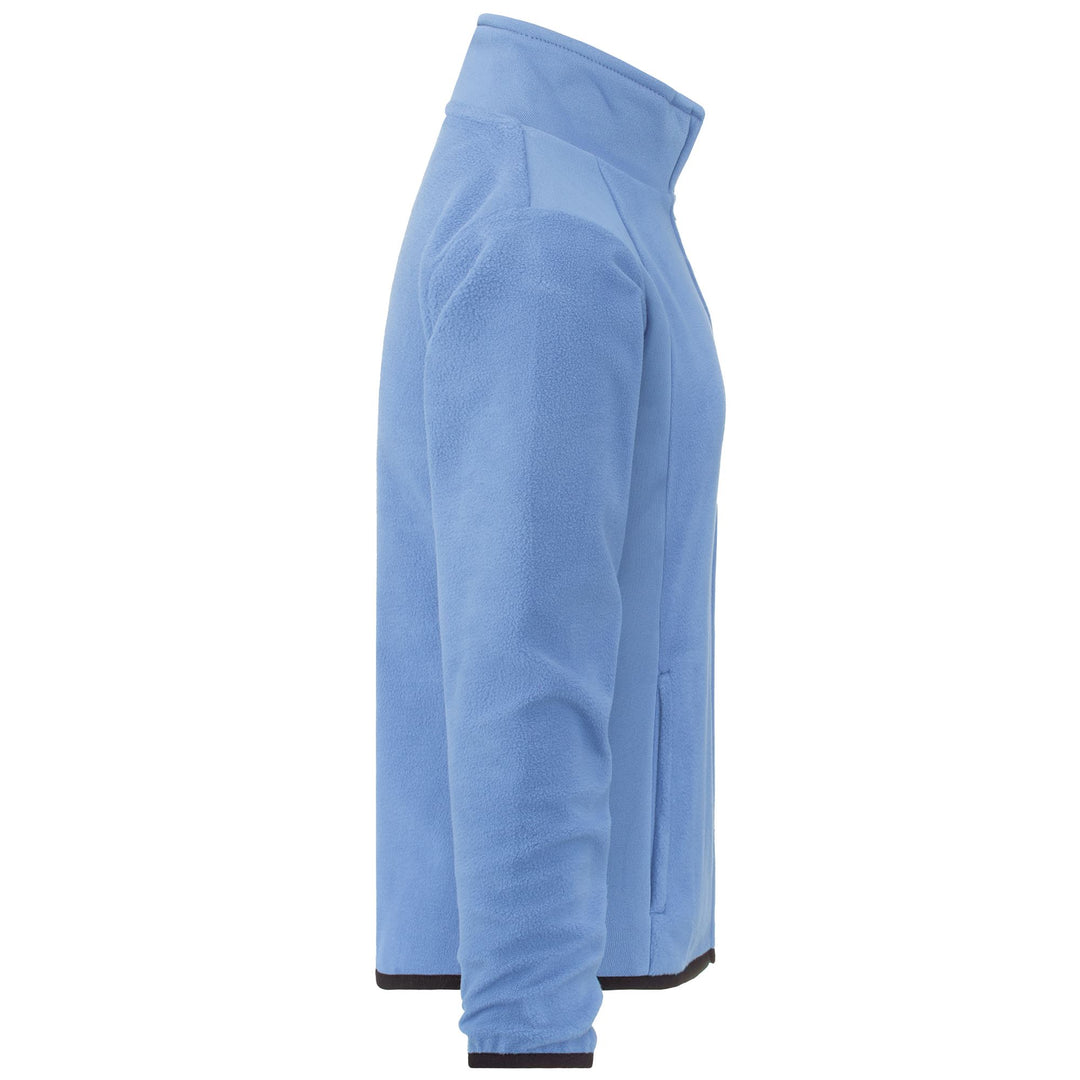 Fleece Woman LOGO VAVAUX SLIM Jacket BLUE DUSK Dressed Front (jpg Rgb)	