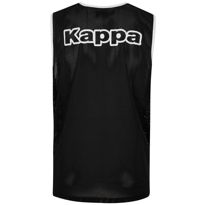 Active Jerseys Man KAPPA4FOOTBALL NIPOLA 2 5PACK Tank BLACK Dressed Side (jpg Rgb)		