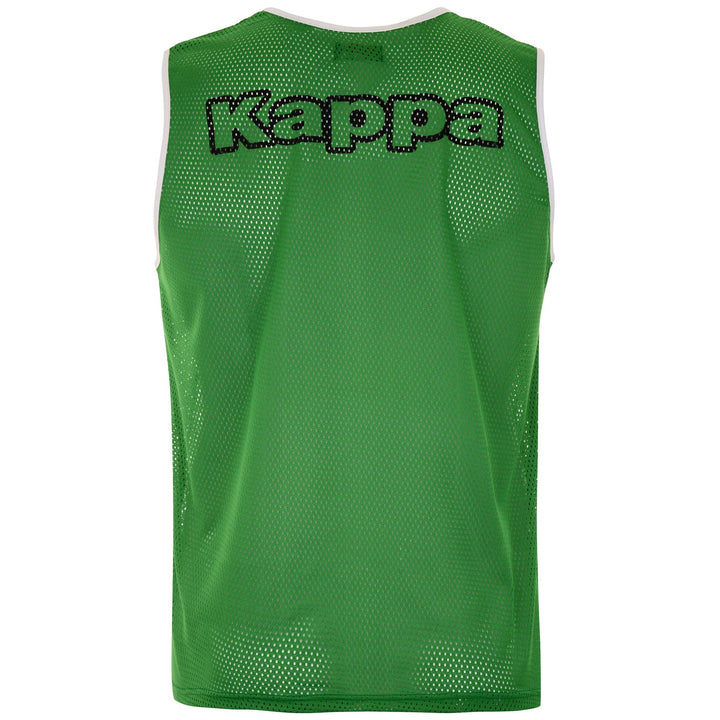 Active Jerseys Man KAPPA4FOOTBALL NIPOLA 2 5PACK Tank GREEN FERN Dressed Side (jpg Rgb)		