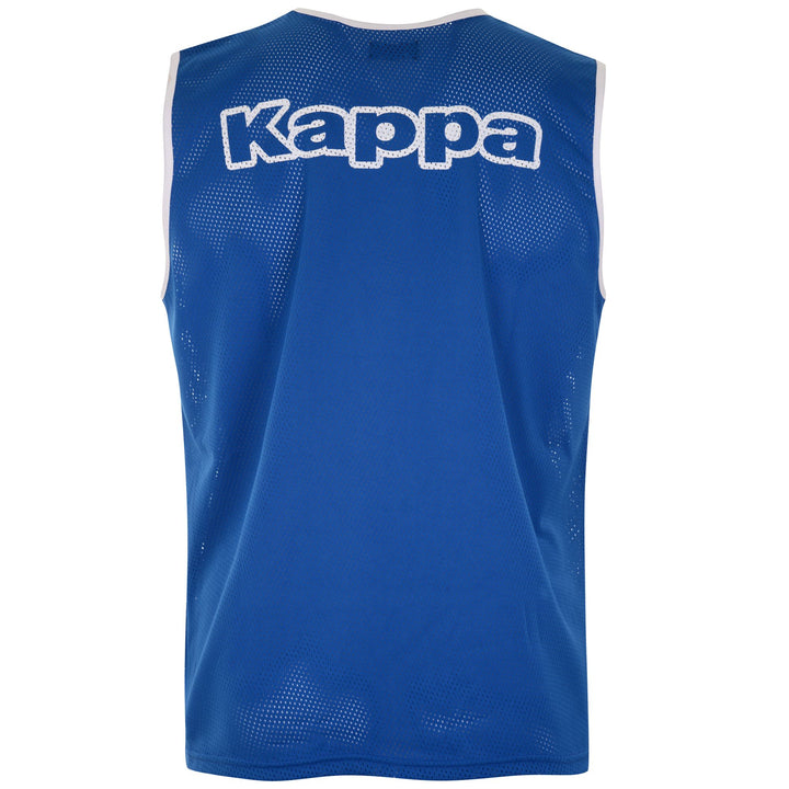 Active Jerseys Man KAPPA4FOOTBALL NIPOLA 2 5PACK Tank BLUE NAUTIC Dressed Side (jpg Rgb)		