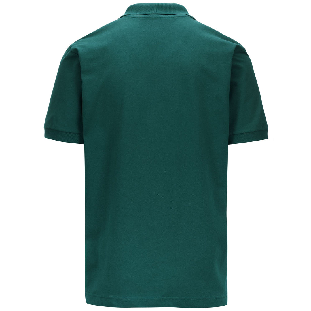 Polo Shirts Man LOGO  HOLIVER MSS Polo GREEN BIOME - BLUE NAVY Dressed Side (jpg Rgb)		