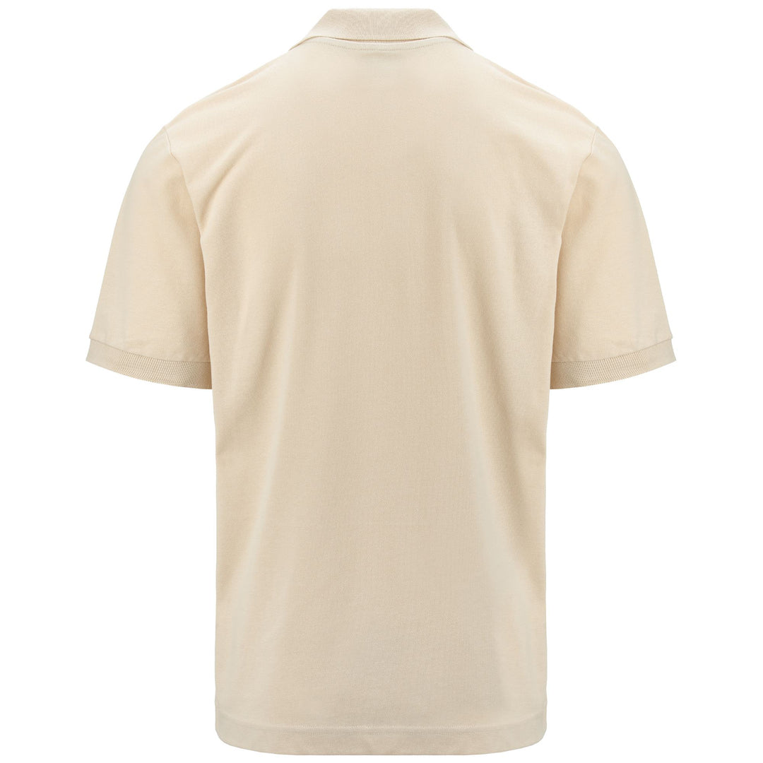 Polo Shirts Man LOGO  HOLIVER MSS Polo BEIGE CIPRIA - BROWN KANGAOO Dressed Side (jpg Rgb)		