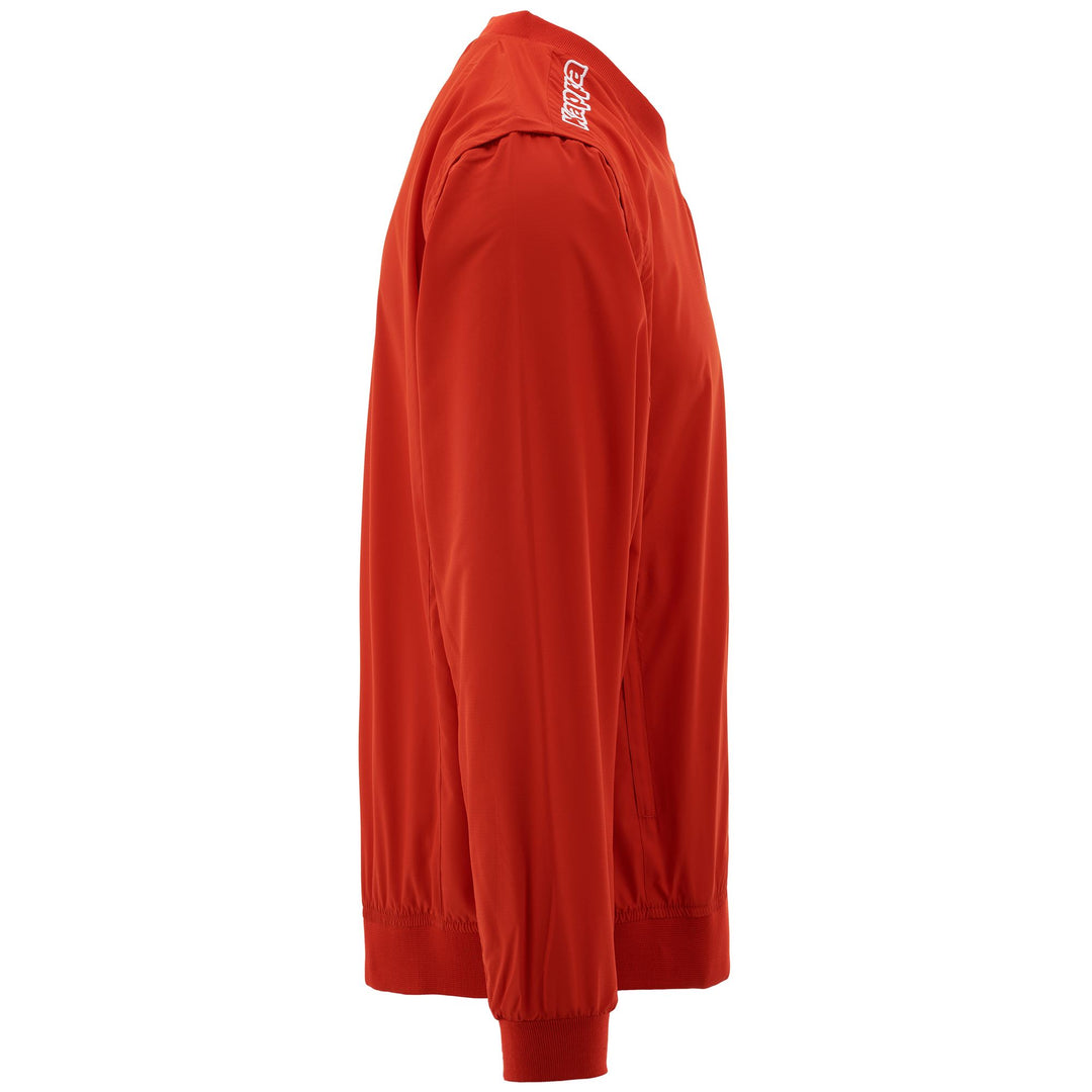 Fleece Unisex Kappa4golf Sewind Jumper RED FLAME Dressed Front (jpg Rgb)	