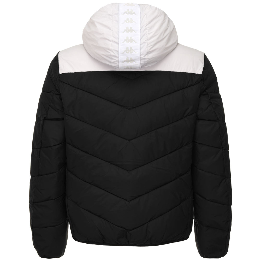 Jackets Man 222 BANDA AMARIT Short BLACK - GREY LT - WHITE Dressed Front (jpg Rgb)	