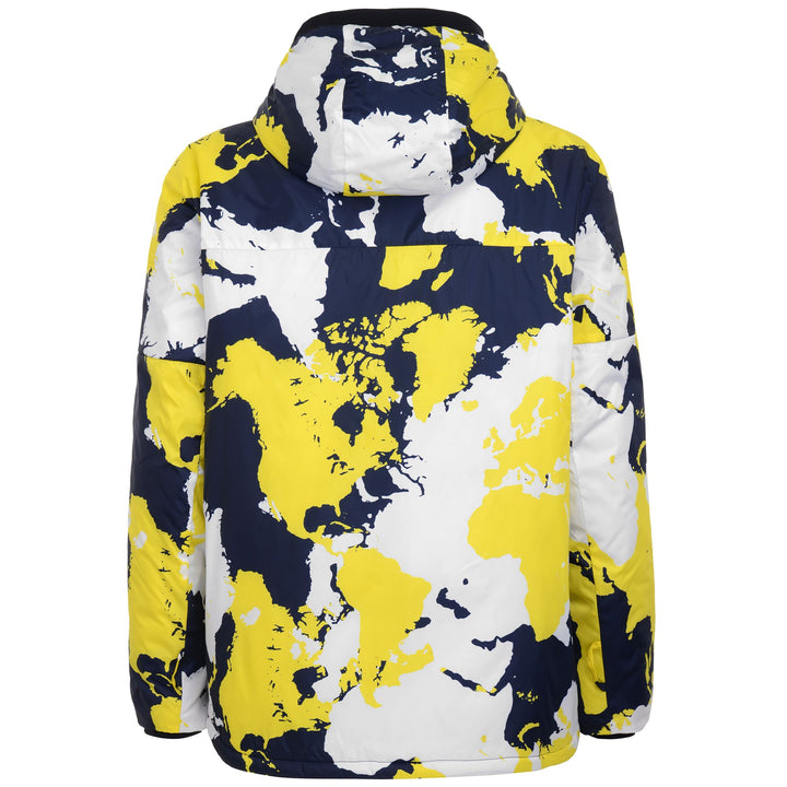 Jackets Unisex 6CENTO 660F Mid YELLOW GRAPHIC Dressed Front (jpg Rgb)	