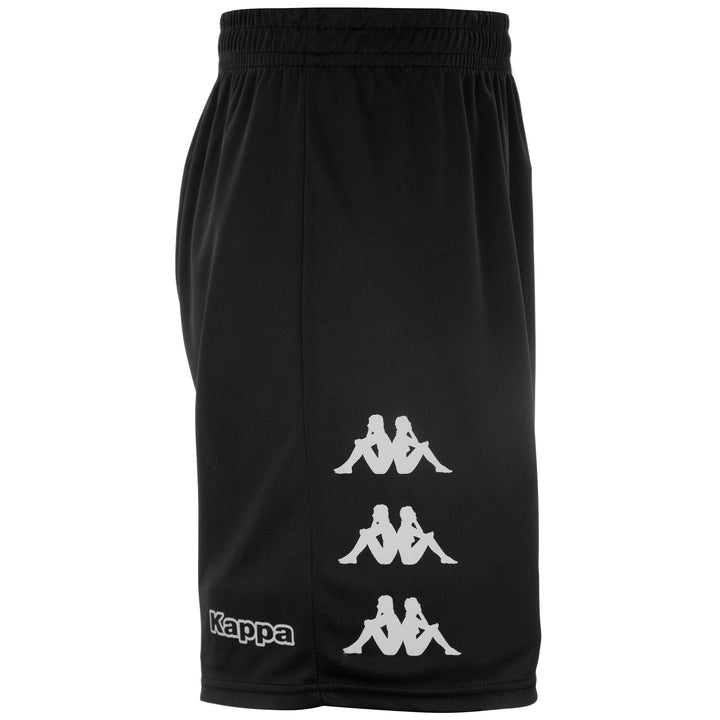 Shorts Man KAPPA4SOCCER BOLTEC Sport  Shorts BLACK Dressed Front (jpg Rgb)	