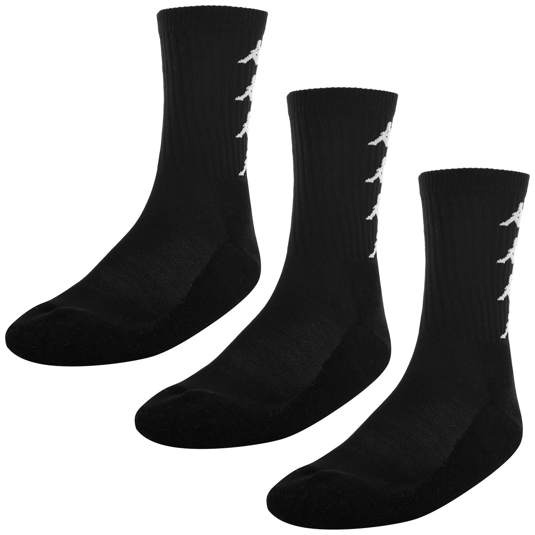 Socks Unisex AUTHENTIC  AMAL 3PACK Crew Sock BLACK-WHITE Photo (jpg Rgb)			