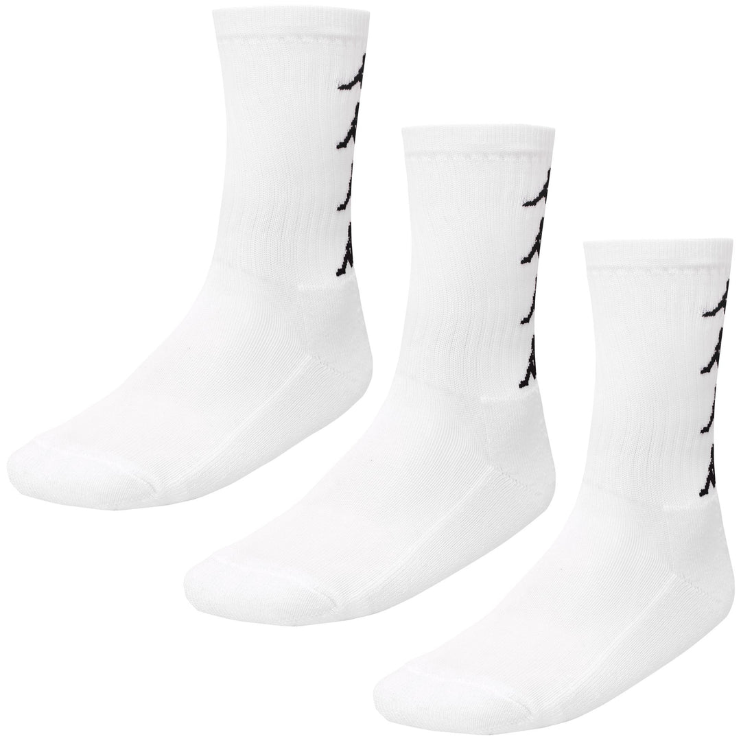 Socks Unisex AUTHENTIC  AMAL 3PACK Crew Sock WHITE-BLACK Photo (jpg Rgb)			