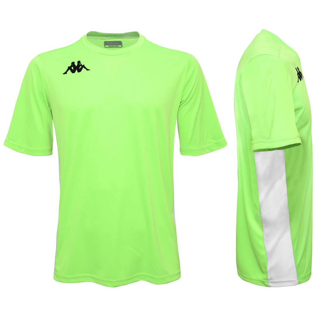 Active Jerseys Man KAPPA4FOOTBALL WENET Shirt GREEN FLUO Photo (jpg Rgb)			