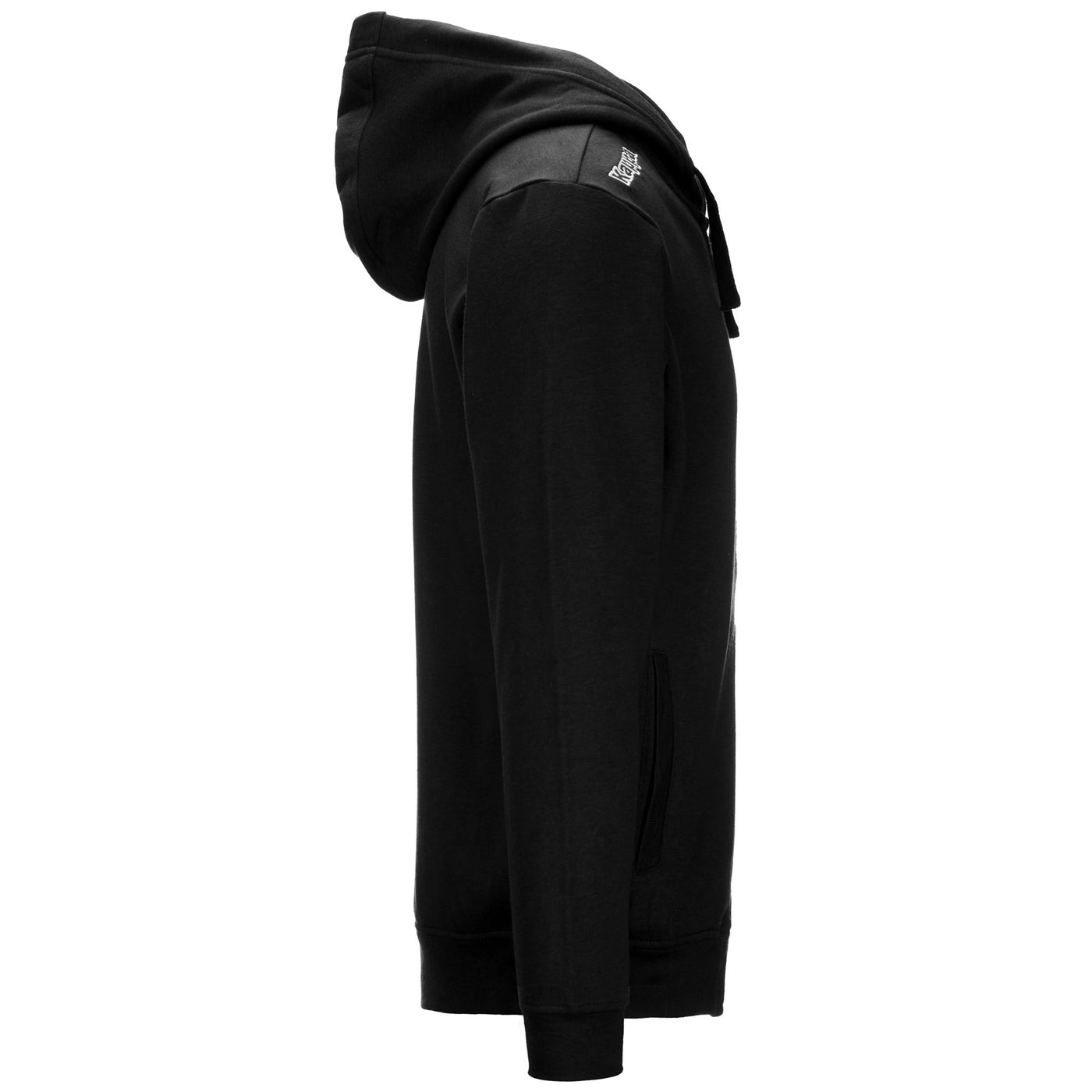 Fleece Man KAPPA4TRAINING WESCOR Jacket BLACK Dressed Front (jpg Rgb)	