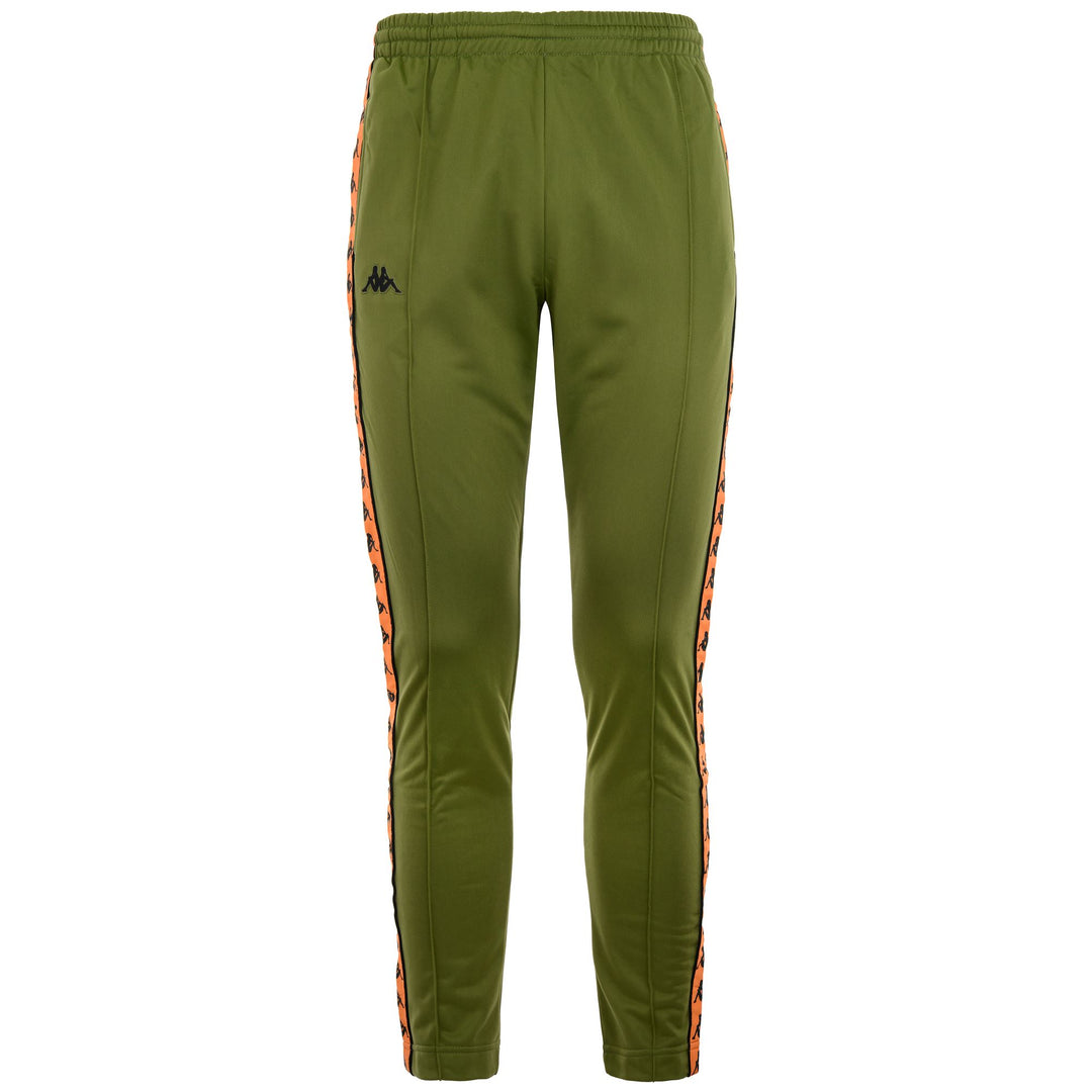 Pants Man 222 BANDA ASTORIA SNAPS SLIM Sport Trousers GREEN-ORANGE Photo (jpg Rgb)			