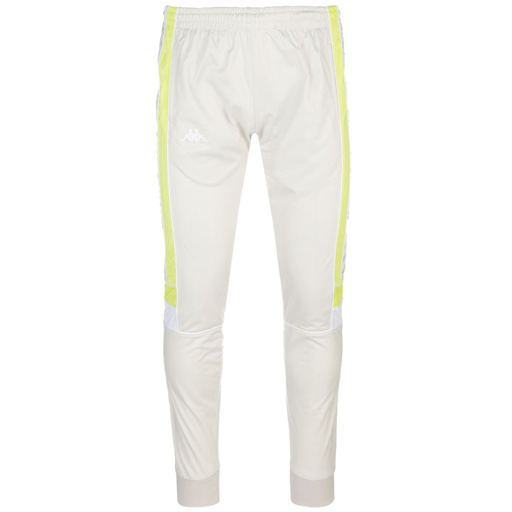 Pants Man 222 BANDA MEMS SLIM Sport Trousers GREY LT-GREEN LIME-WHITE Photo (jpg Rgb)			