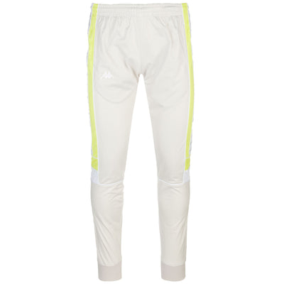 Pants Man 222 BANDA MEMS SLIM Sport Trousers GREY LT-GREEN LIME-WHITE | kappa Photo (jpg Rgb)			