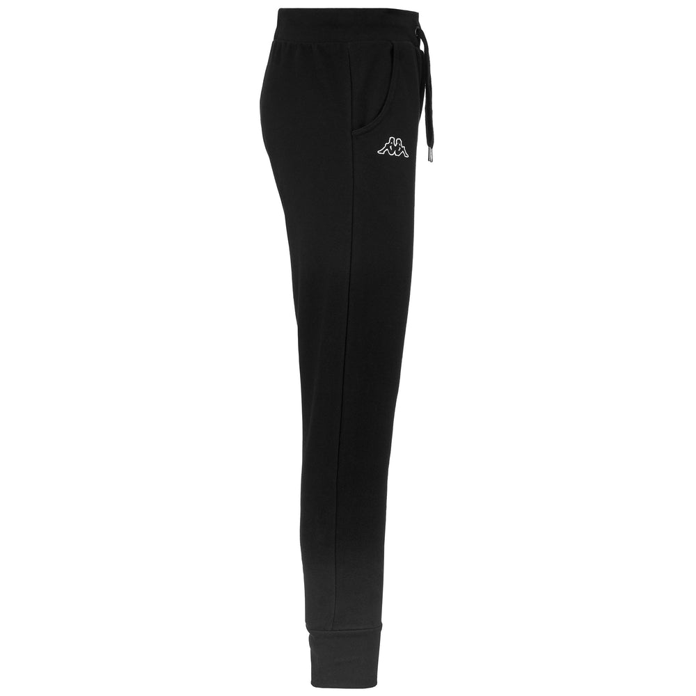 Pants Woman LOGO  ZALIA Sport Trousers BLACK Dressed Front (jpg Rgb)	