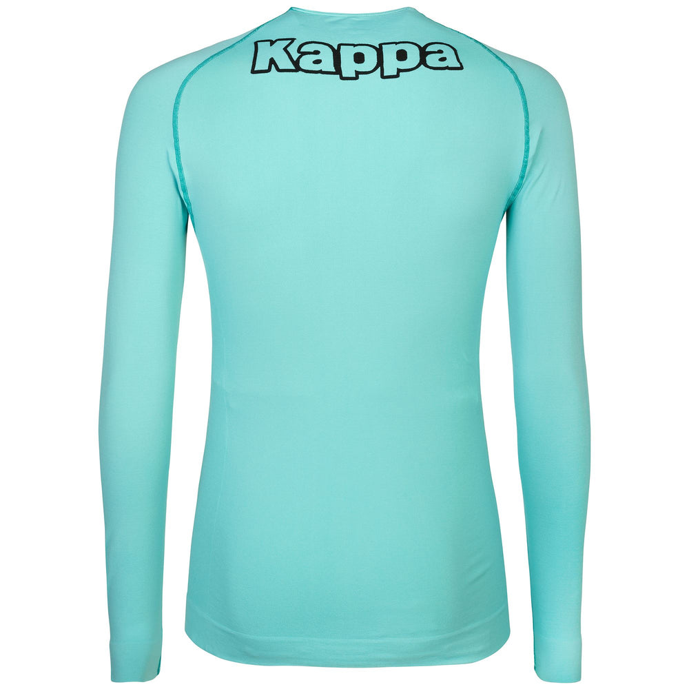 Skin T-ShirtsTop Unisex KAPPA4SKIN KOMBAT ZONG 2 T-Shirt GREEN BLUE Dressed Front (jpg Rgb)	