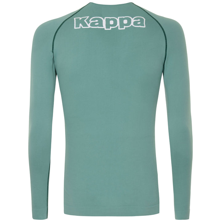 Skin T-ShirtsTop Unisex KAPPA4SKIN KOMBAT ZONG 2 T-Shirt GREEN MINE Dressed Front (jpg Rgb)	
