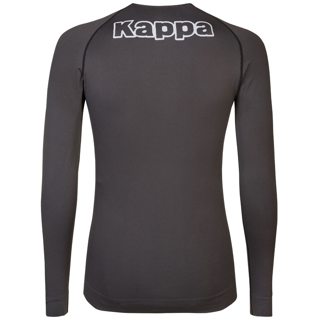 Skin T-ShirtsTop Unisex KAPPA4SKIN KOMBAT ZONG 2 T-Shirt GREY RAVEN Dressed Front (jpg Rgb)	