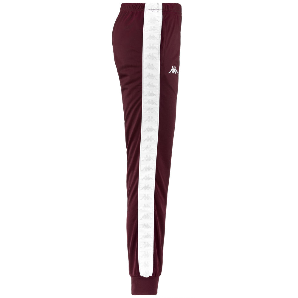 Pants Woman 222 BANDA   WRASTORIA SLIM Sport Trousers VIOLET PLUM - WHITE - GREY LT Dressed Front (jpg Rgb)	