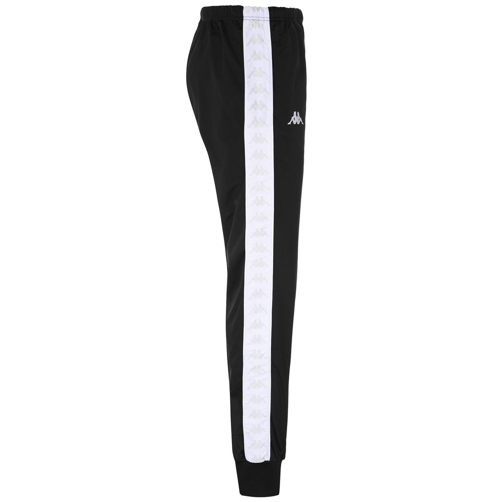 Pants Woman 222 BANDA   WRASTORIA SLIM Sport Trousers BLACK - WHITE - GREY LT Dressed Front (jpg Rgb)	
