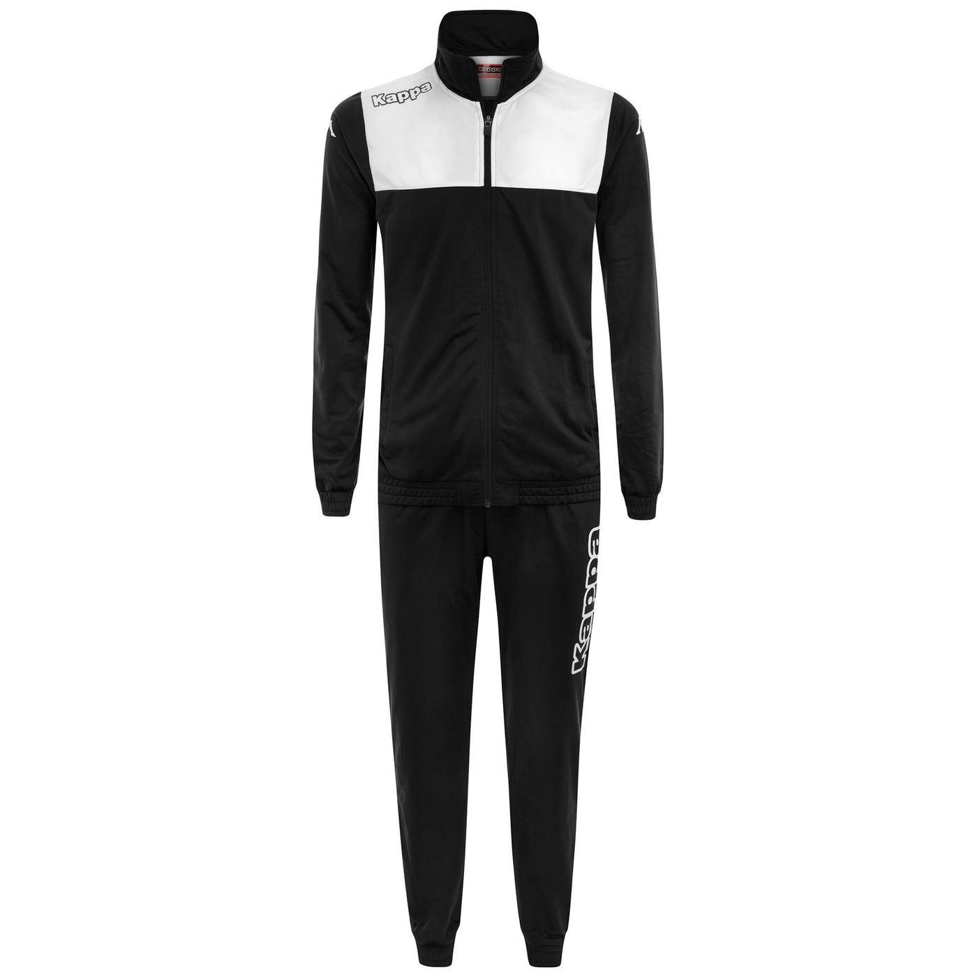 Sport Suits Man KAPPA4SOCCER ALFON TRACKSUIT BLACK-WHITE | kappa Photo (jpg Rgb)			