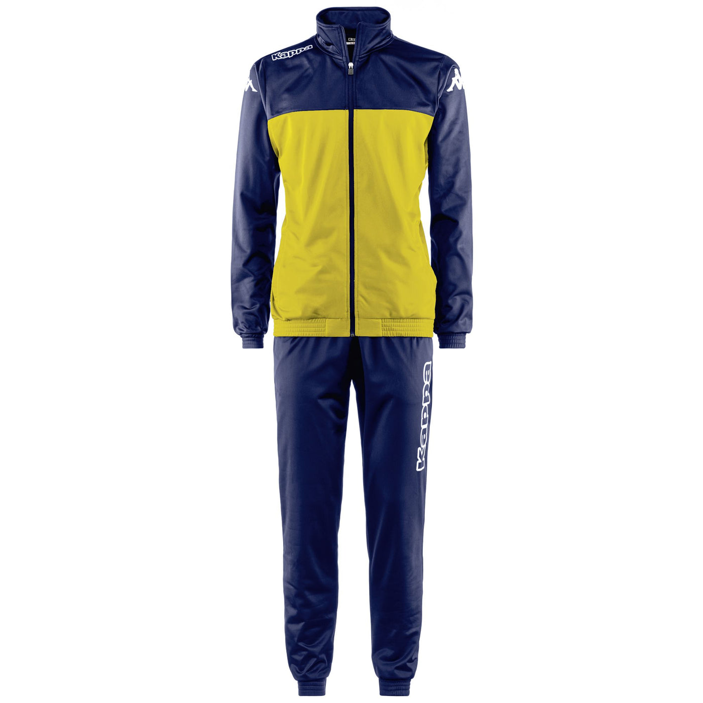 Sport Suits Man KAPPA4SOCCER ALFON TRACKSUIT YELLOW-BLUE MARINE | kappa Photo (jpg Rgb)			