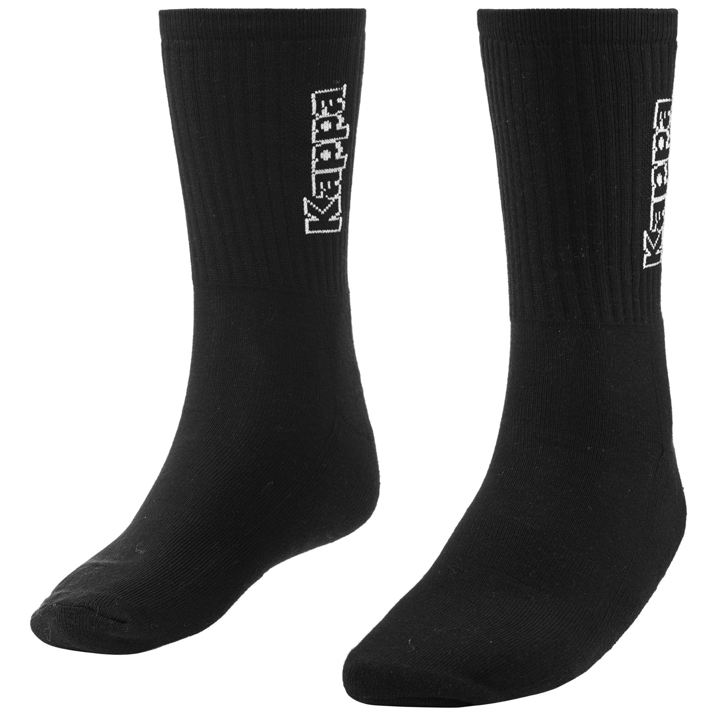 Socks Unisex Kappa4volley Woly 1pack Quarter High Sock BLACK-WHITE | kappa Photo (jpg Rgb)			