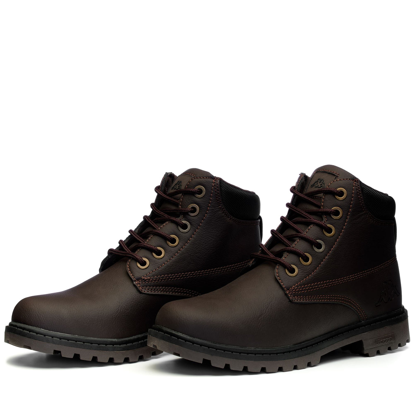 Ankle Boots Unisex LOGO TENNESEE 2 Laced BROWN DK Detail (jpg Rgb)			