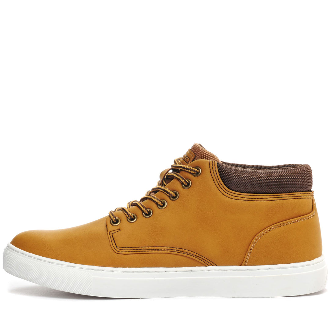 Ankle Boots Unisex LOGO FESANT 2 Laced YELLOW TAN-BROWN DK Dressed Side (jpg Rgb)		