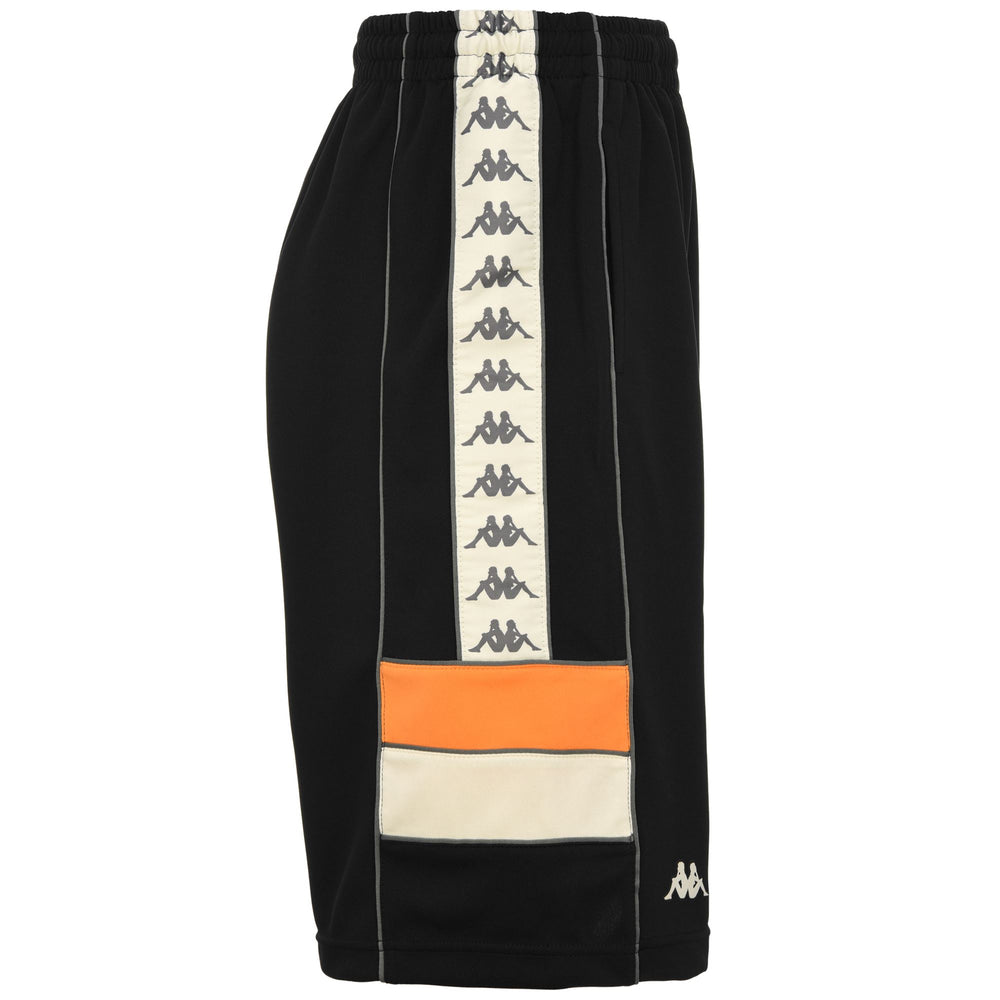 Shorts Man 222 BANDA ARAWA Sport  Shorts BLACK-ORANGE-BEIGE-GREY Dressed Front (jpg Rgb)	