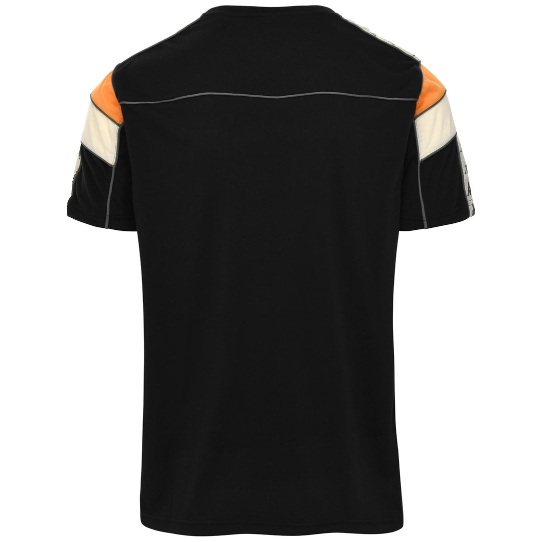 T-ShirtsTop Man 222 BANDA ARAR SLIM T-Shirt BLACK-ORANGE-BEIGE-GREY Dressed Side (jpg Rgb)		