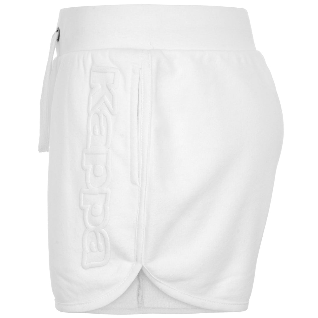 Shorts Woman LOGO BIRBA Sport  Shorts WHITE Dressed Side (jpg Rgb)		