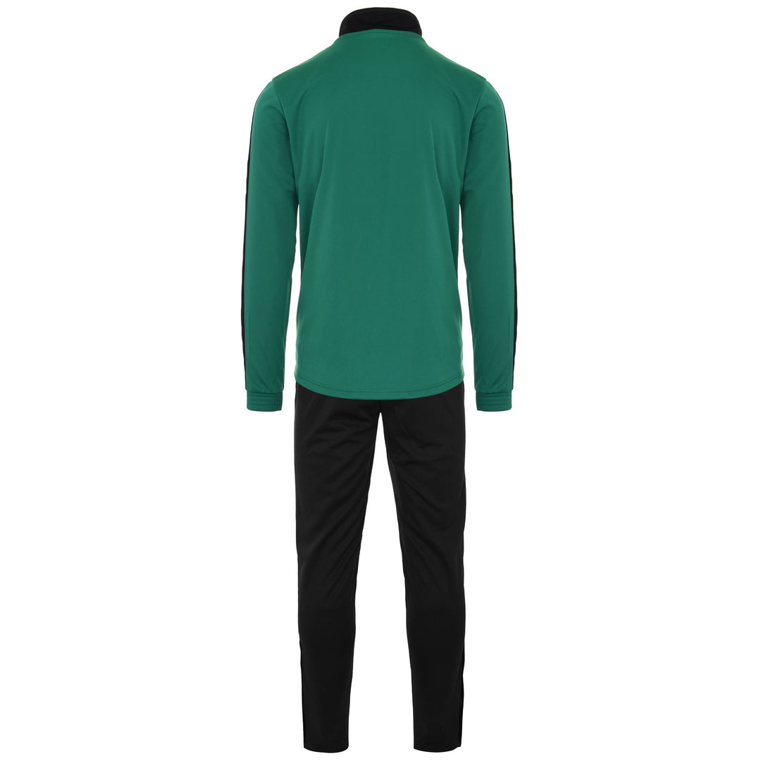 Sport Suits Man KAPPA4FOOTBALL SALCITO TRACKSUIT GREEN-BLACK Dressed Side (jpg Rgb)		