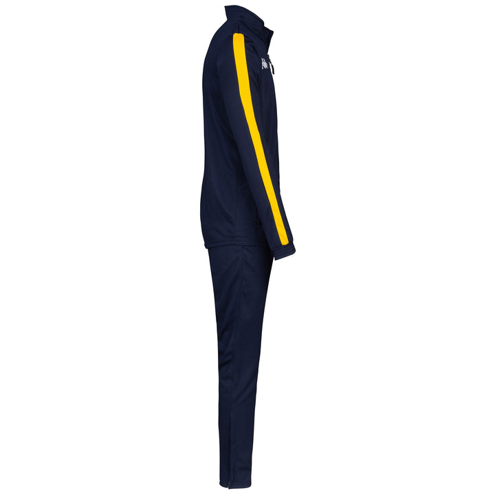 Sport Suits Man KAPPA4FOOTBALL SALCITO TRACKSUIT BLUE MARINE-YELLOW Dressed Front (jpg Rgb)	