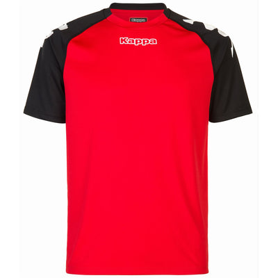 Active Jerseys Man KAPPA4SOCCER PADERNO Shirt RED-BLACK Photo (jpg Rgb)			