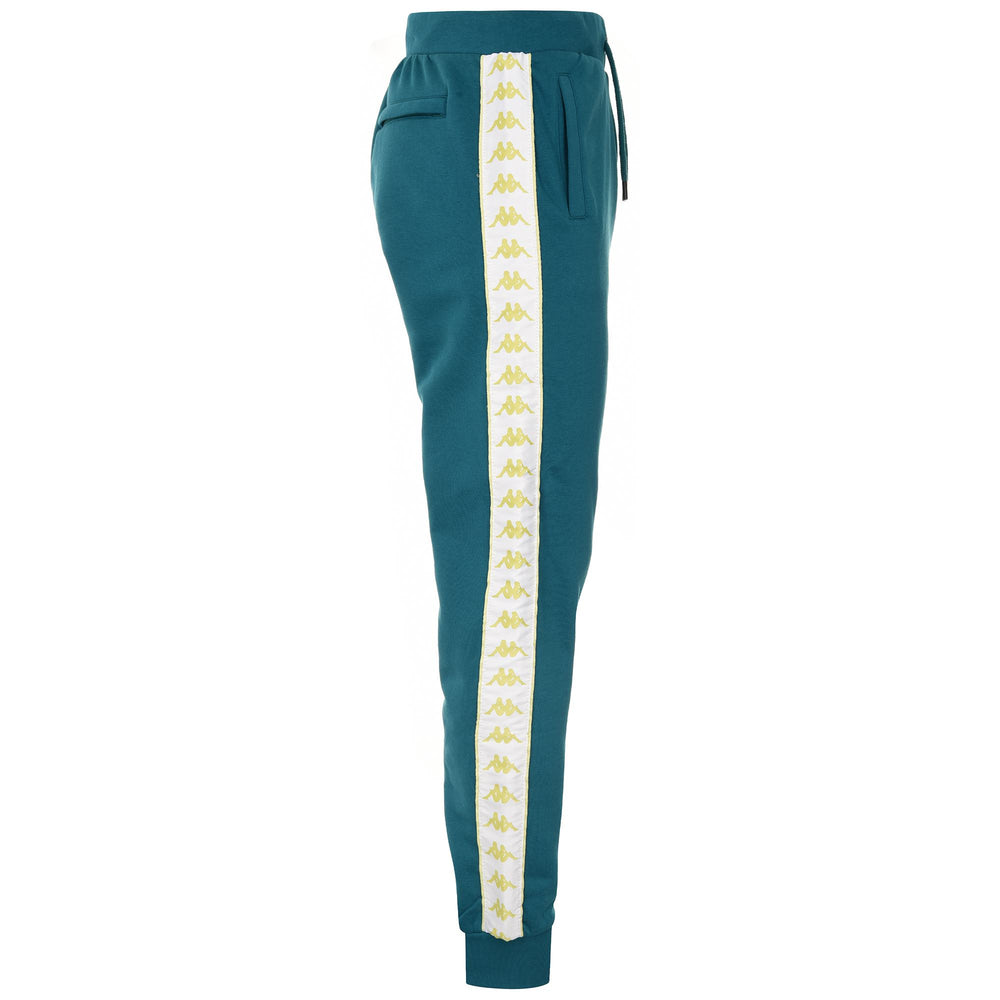 Pants Man 222 BANDA ALANZ Sport Trousers GREEN MINERAL-WHITE-LIME Dressed Front (jpg Rgb)	