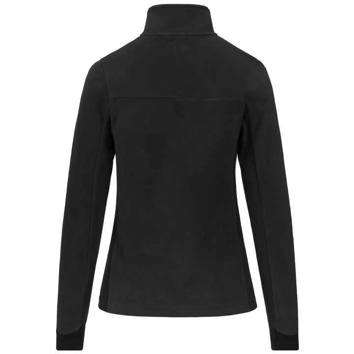 Fleece Woman 6CENTO 688 Jacket BLACK LT-BLACK Dressed Side (jpg Rgb)		