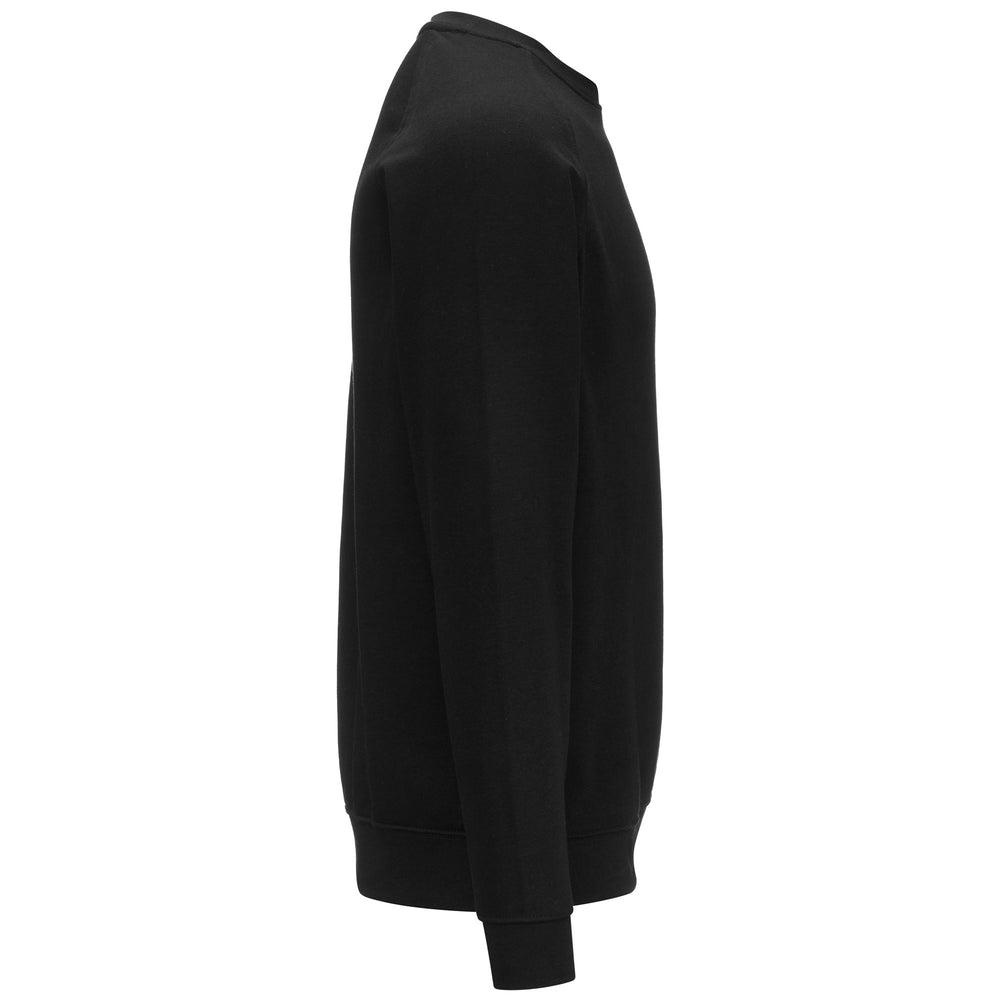 Fleece Man LOGO  KORPO CAIMALI Jumper BLACK Dressed Front (jpg Rgb)	
