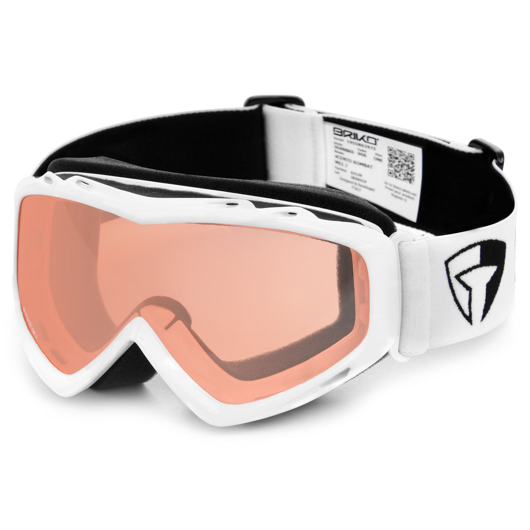 Goggles Unisex 4CENTO KOMBAT MS1 J Ski  Goggles SHINY WHITE-P1 Photo (jpg Rgb)			