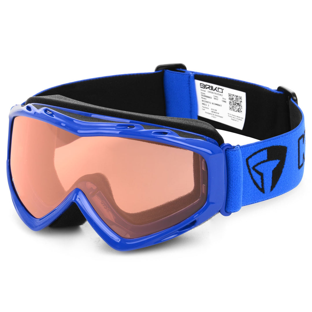 Goggles Unisex 4CENTO KOMBAT MS1 J Ski  Goggles SHINY BLUE-P1 Photo (jpg Rgb)			