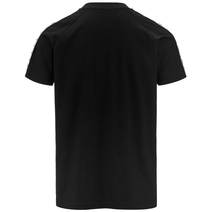 T-ShirtsTop Man 222 BANDA    BALIMA T-Shirt BLACK-WHITE-BLACK Dressed Side (jpg Rgb)		