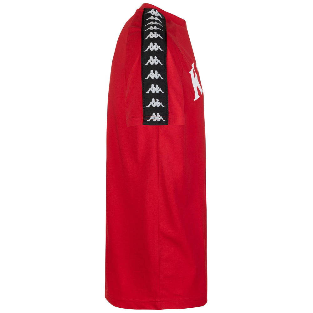 T-ShirtsTop Man 222 BANDA    BALIMA T-Shirt RED-BLACK Dressed Front (jpg Rgb)	