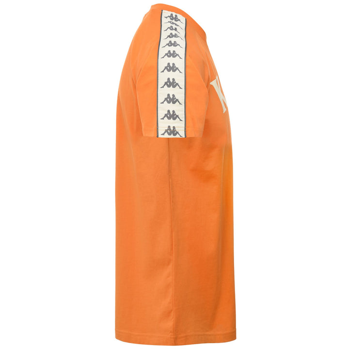 T-ShirtsTop Man 222 BANDA    BALIMA T-Shirt ORANGE-BEIGE-GREY Dressed Front (jpg Rgb)	