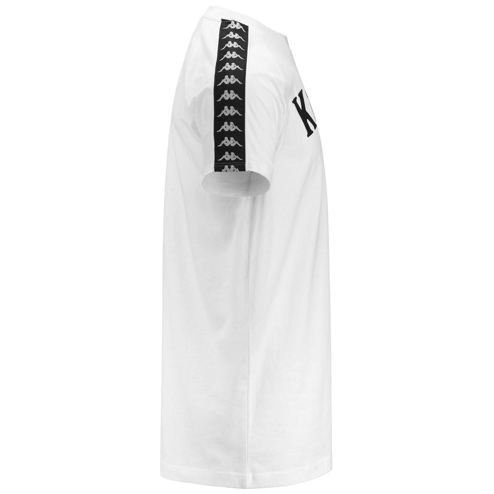 T-ShirtsTop Man 222 BANDA    BALIMA T-Shirt WHITE - BLACK Dressed Front (jpg Rgb)	