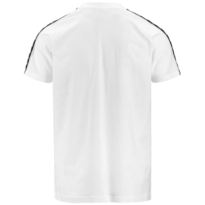 T-ShirtsTop Man 222 BANDA    BALIMA T-Shirt WHITE - BLACK Dressed Side (jpg Rgb)		