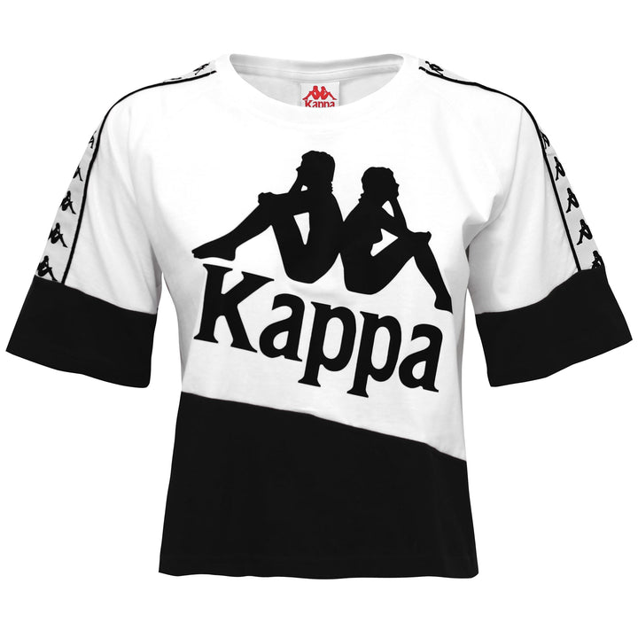 T-ShirtsTop Woman 222 BANDA BALIMNOS T-Shirt WHITE-BLACK-WHITE Photo (jpg Rgb)			