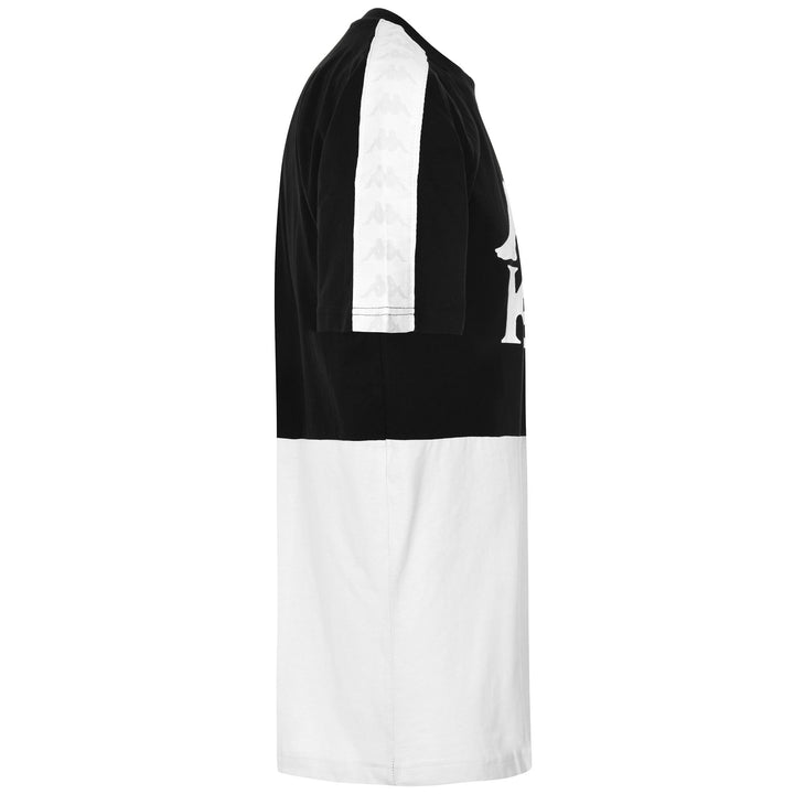 T-ShirtsTop Man 222 BANDA BALDWIN T-Shirt BLACK - GREY LT - WHITE Dressed Front (jpg Rgb)	