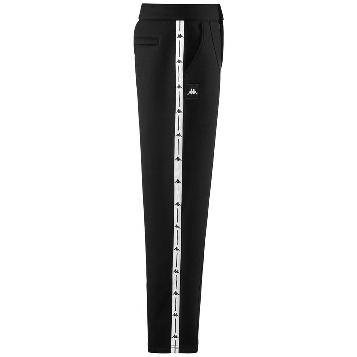 Pants Man Authentic Jpn Biso Sport Trousers BLACK-WHITE Dressed Front (jpg Rgb)	